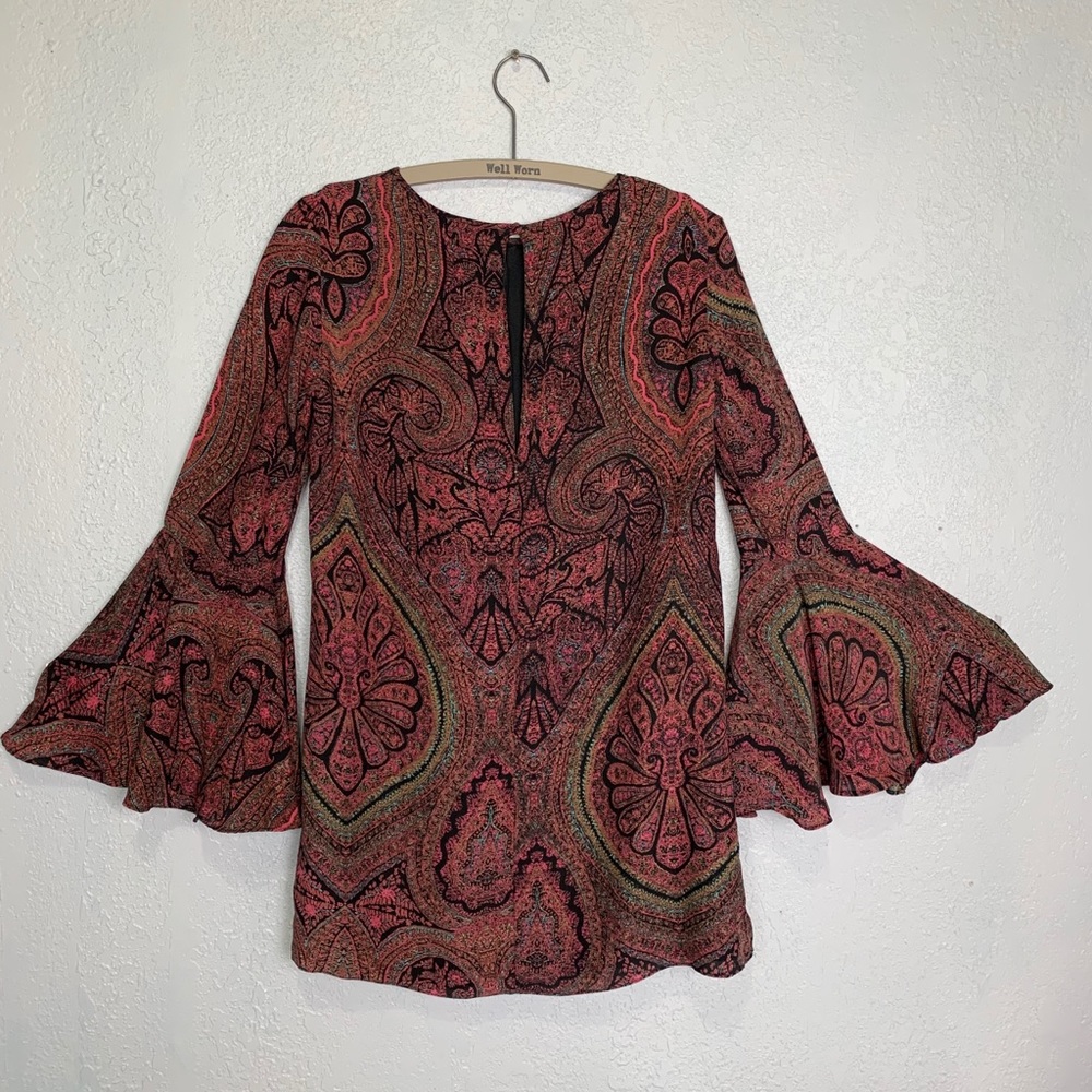Elizabeth and James Mabel silk paisley print dress